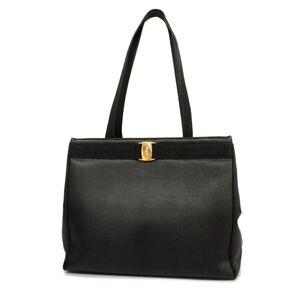SALVATORE FERRAGAMO VALA LEATHER TOTE BAG